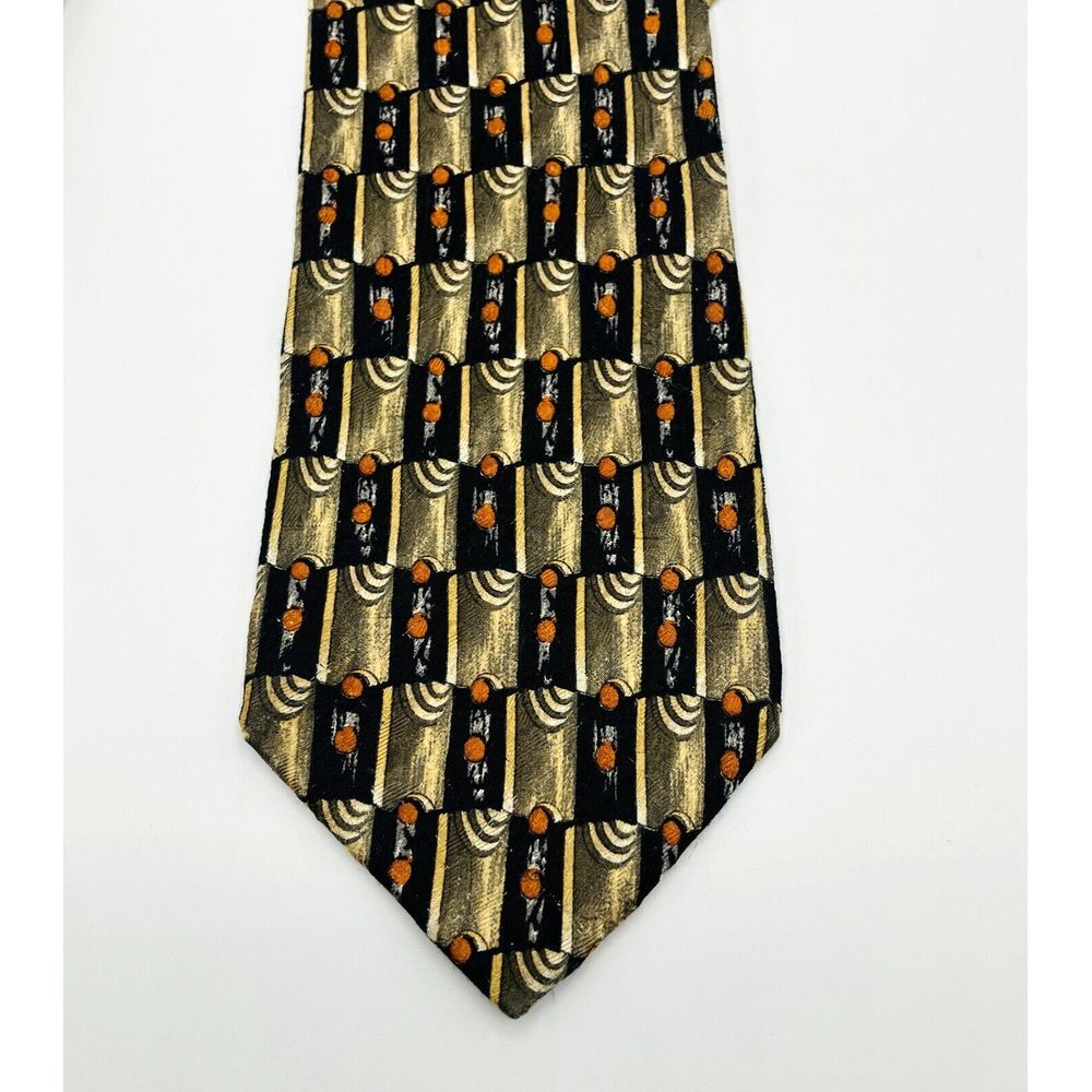 ERMENEGILDO ZEGNA Disegno Esclusivo Multi Color Silk Tie Made In Italy‎